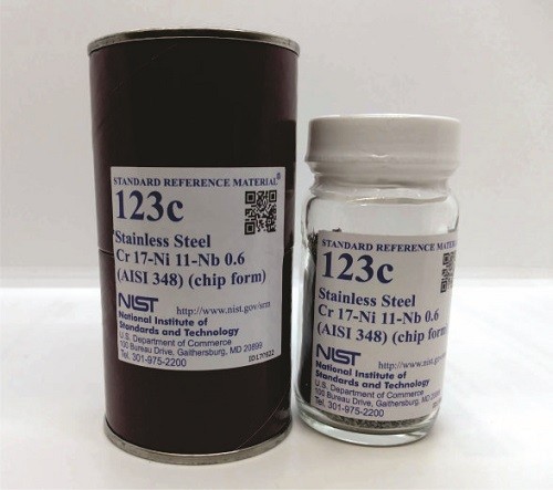 SRM 123c 不銹鋼，Cr-Ni-Nb(AISI 348)標準品