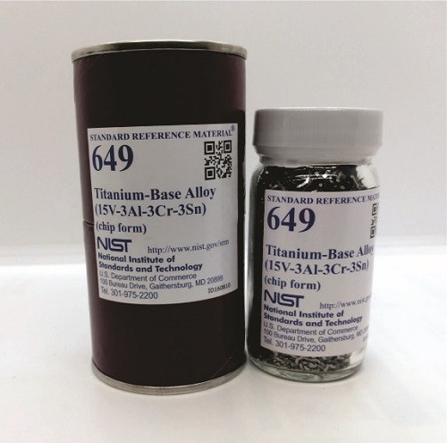 SRM 654b  鈦合金，鋁-釩標(biāo)準(zhǔn)品
