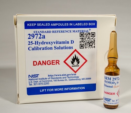 SRM 2972b 25羥基維生素D2和D3標(biāo)準(zhǔn)溶液