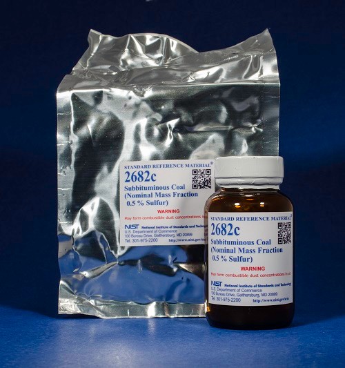 SRM 2682c  亞煙煤標準品(標稱質量分數0.5%硫)